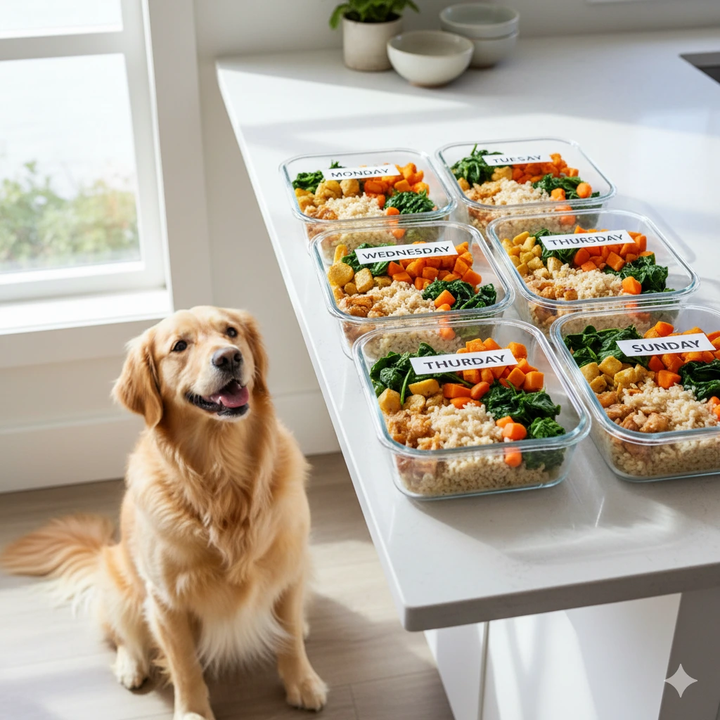 meal prep for dogs how to plan a week of healthy, balanced meals (without losing your mind)