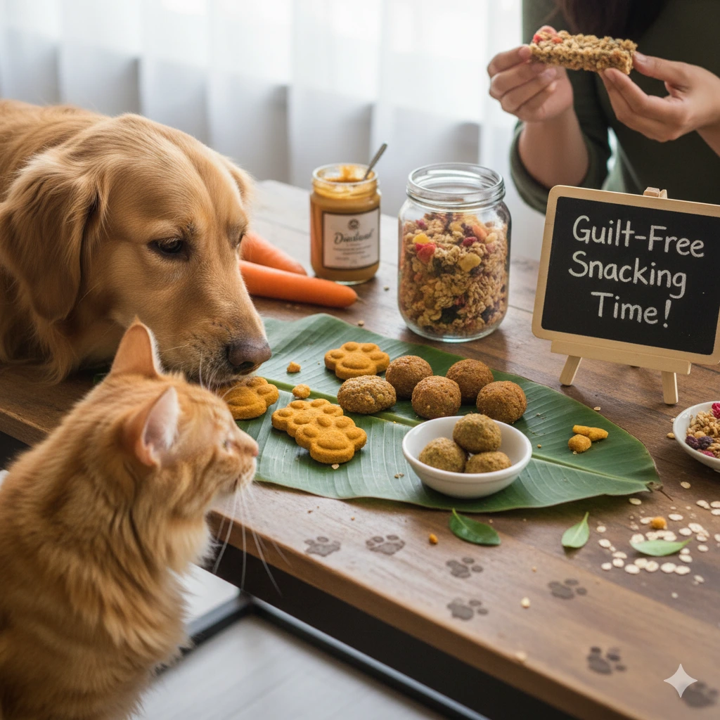 why guilt free snacking isn’t just for humans — it’s for pets too!