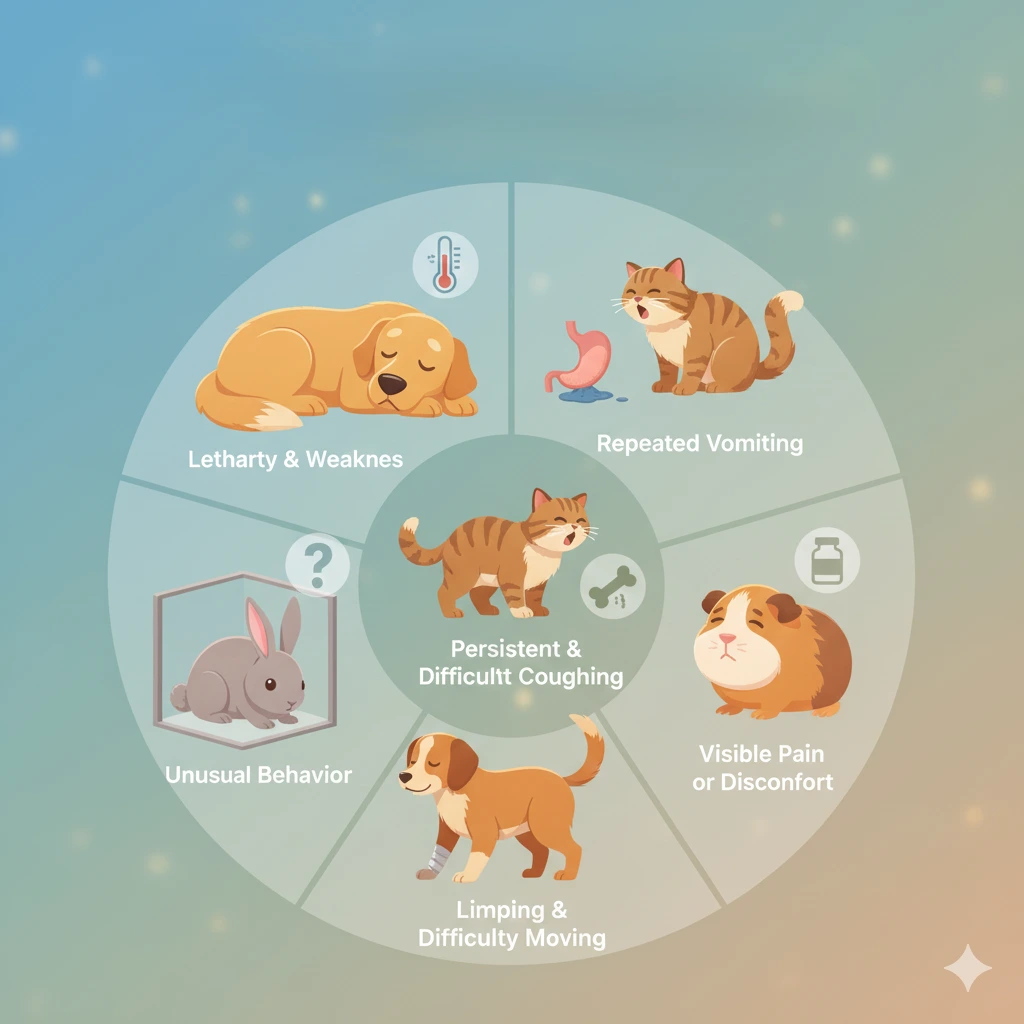 common signs your pet needs a vet visit immediately