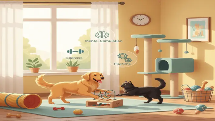 how to keep your pet active indoors