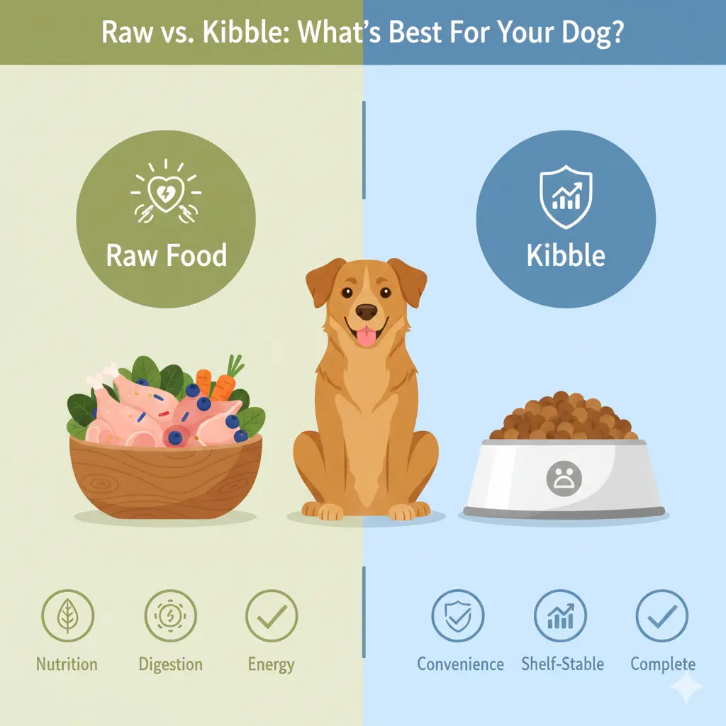 raw vs kibble which diet is better for your dog