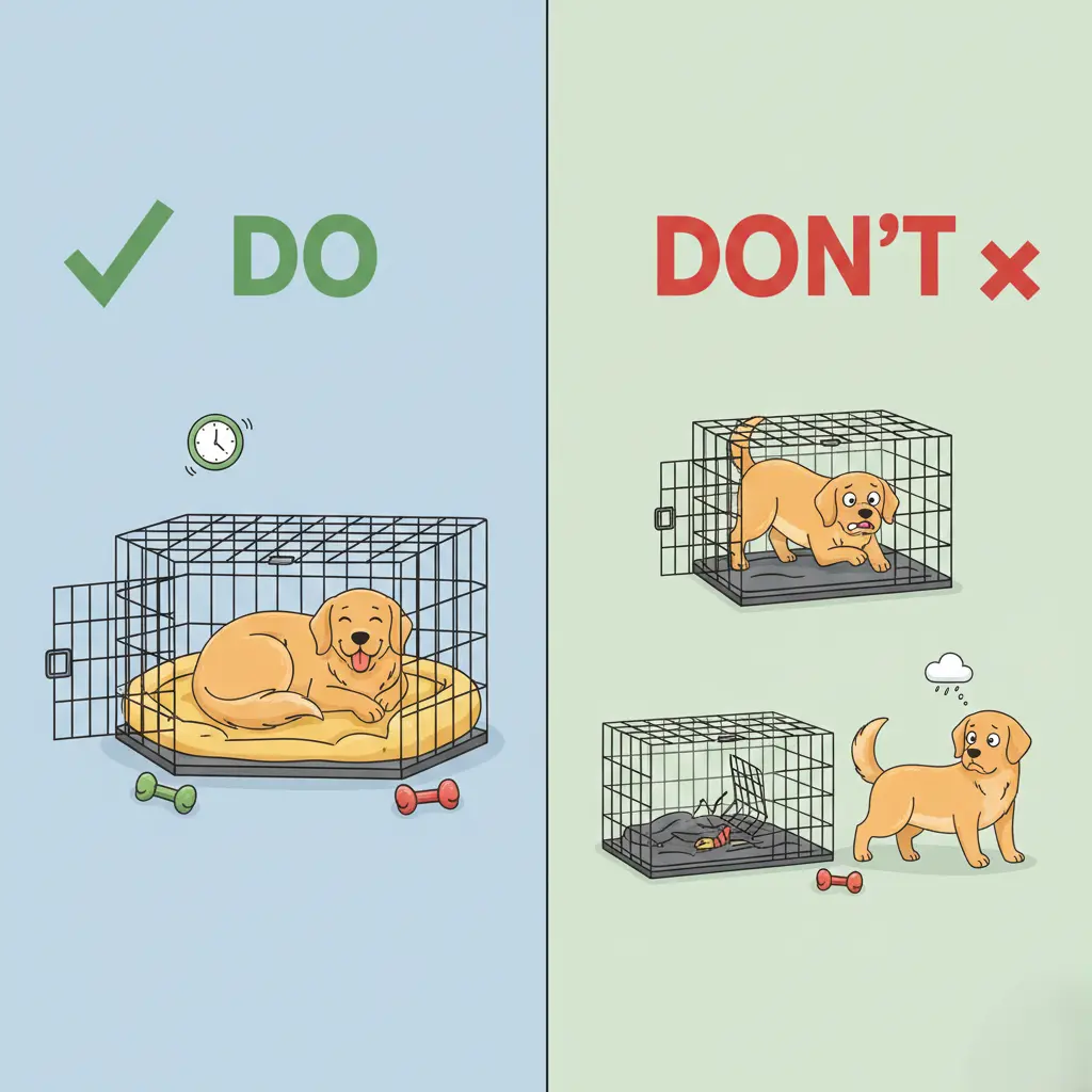 crate training for dogs do’s and don’ts