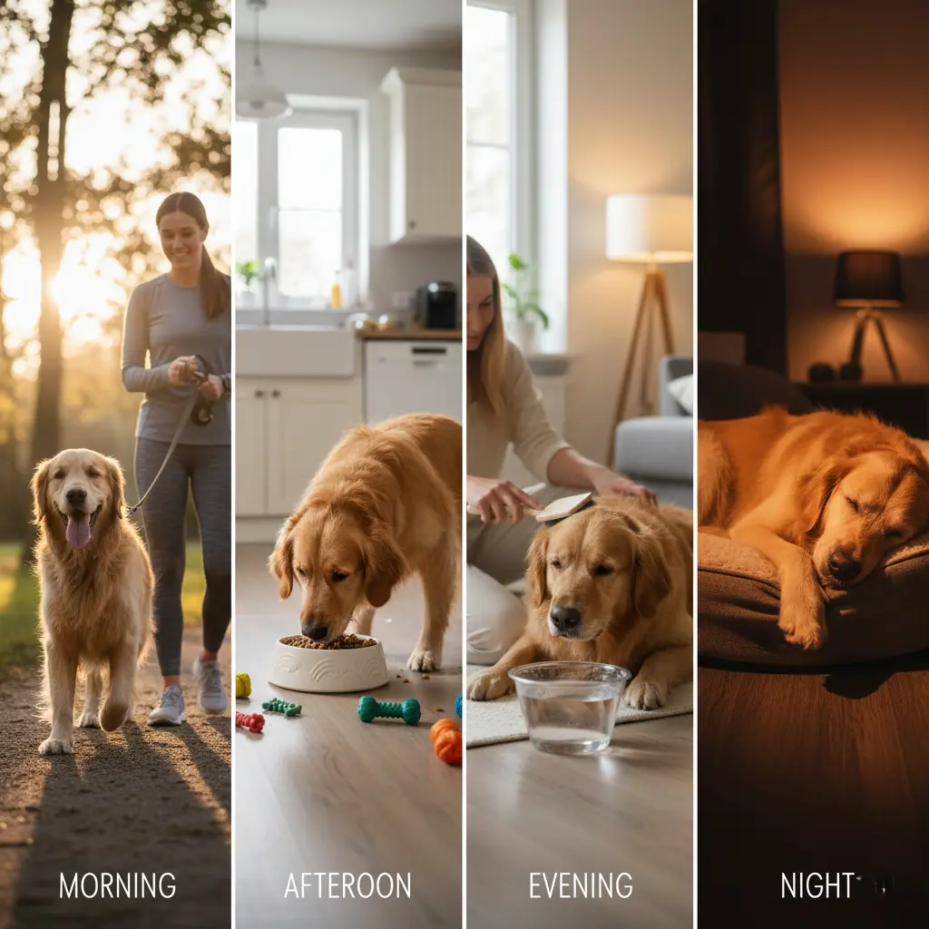 daily dog care routine morning to night
